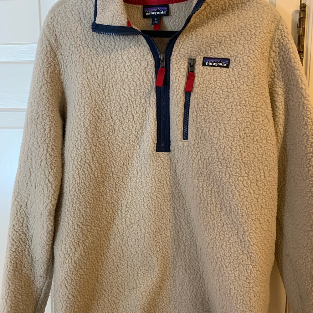 Men’s Patagonia 1/4 zip Retro Pile Fleece, Size M